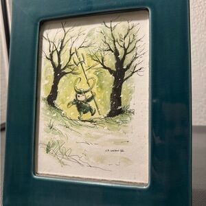 Charles Wilson Comic Art Watercolor Loki (not a print!)